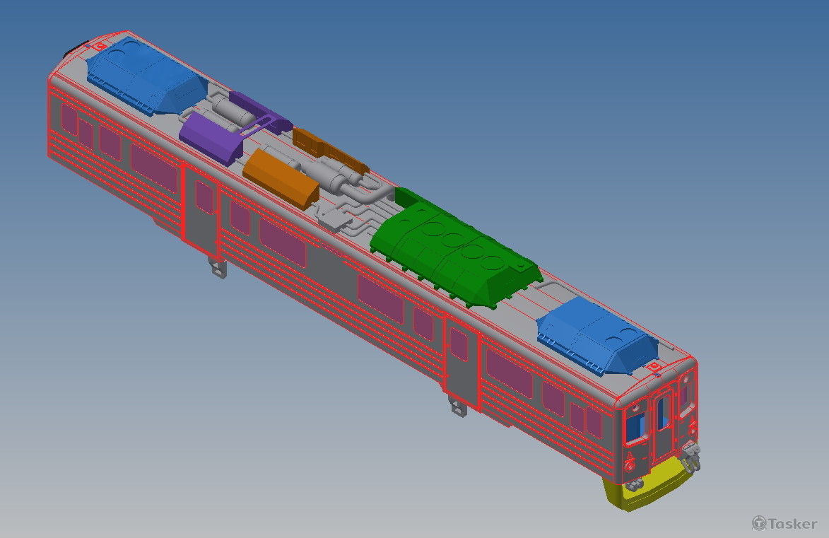 火車模型mockup
