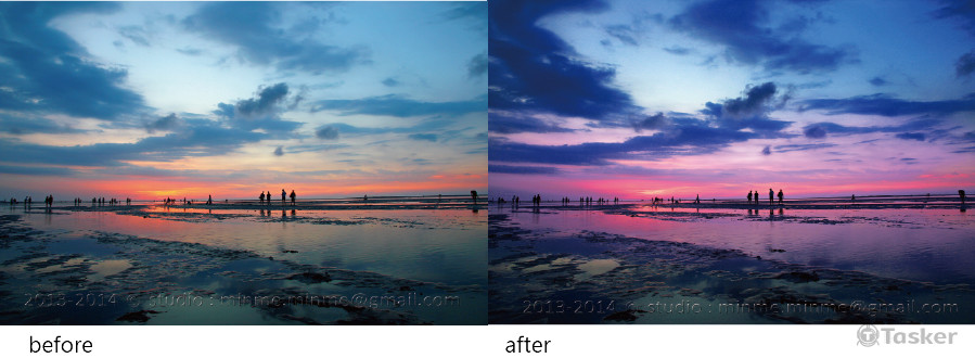 製作繽紛絢麗的天空