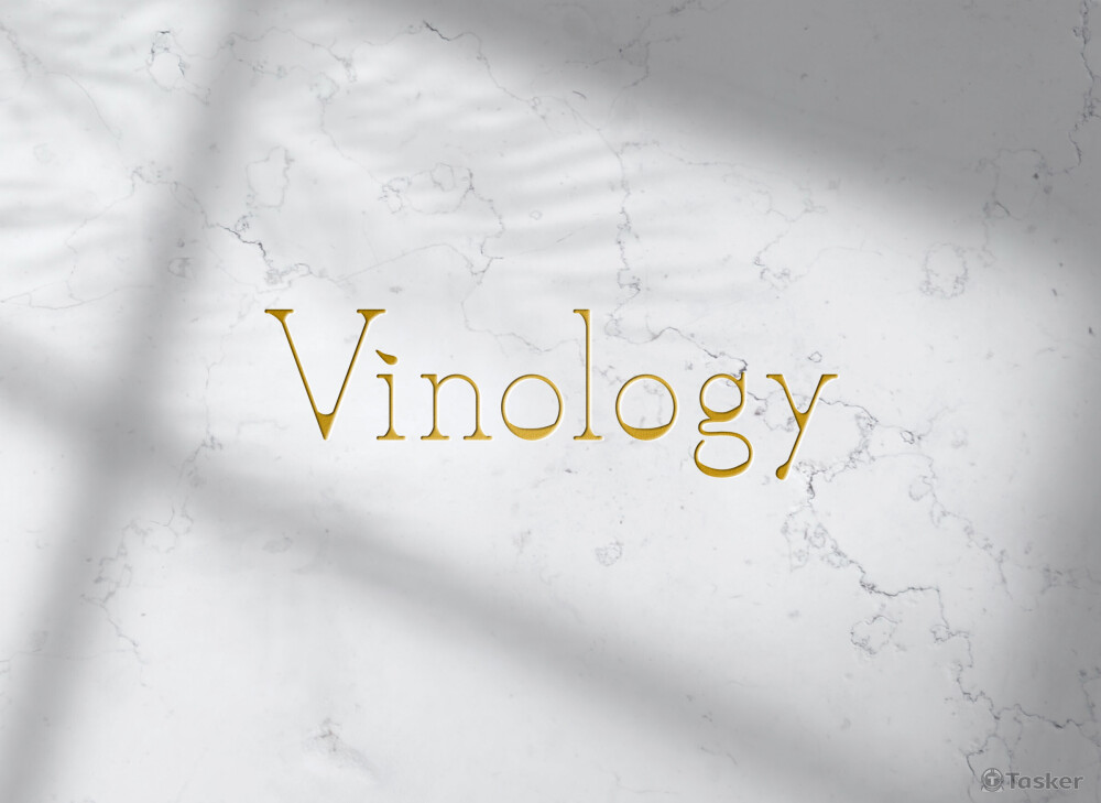 以古雅襯線體襯出優雅的氣質，象徵酒品的細膩。