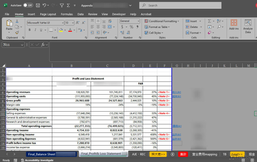 (公司) 自動化IS報表_PRC轉IFRS報表