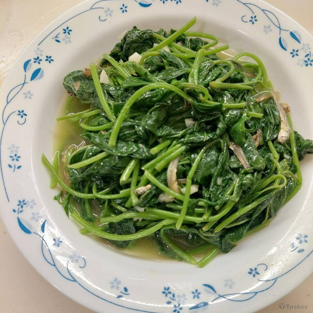 地瓜葉炒小魚乾