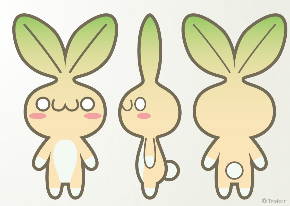 幼兒卡通公仔設計提案 苗苗兔