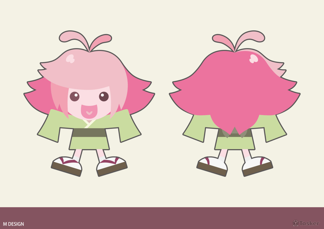 旅行社櫻花寶寶吉祥物 設計提案