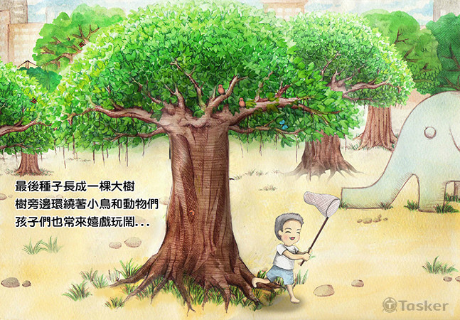 此為大學畢業製作作品《貓之樹》，我負責的部分為故事腳本草稿繪製和互動設計等