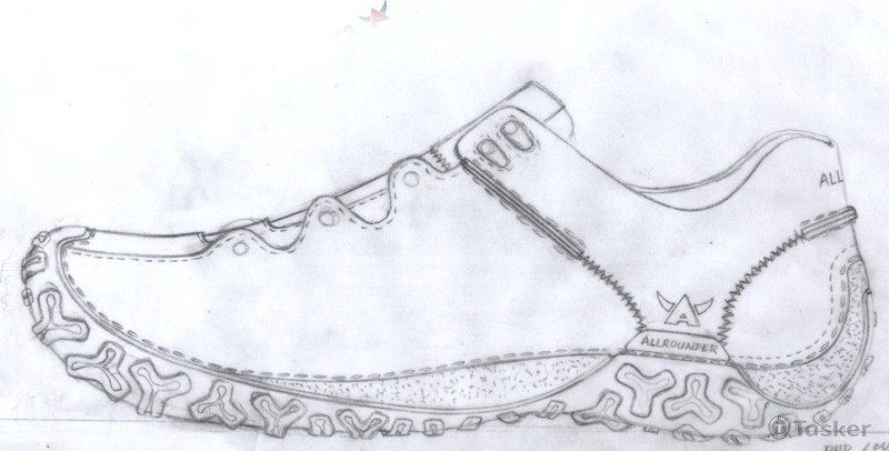 手稿設計圖繪製為線稿