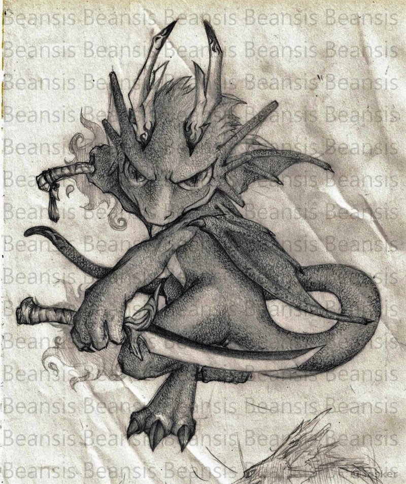 龍-鉛筆完稿