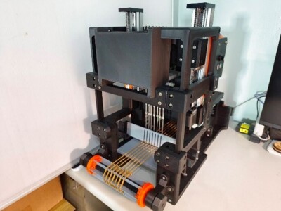 教具設計製作-織布展示機(含全機3d設計及電控設計製作)