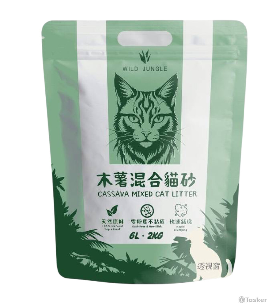 木薯混合貓砂實體照