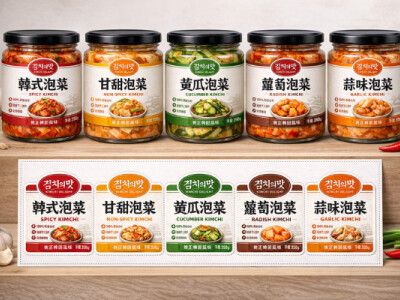 食品標籤貼紙設計