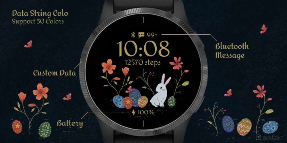 Garmin－可愛白兔 White Rabbit 功能指示