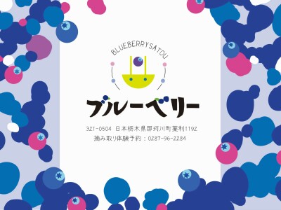 日本栃木県ブルーベリー園LOGO/名片/包裝設計