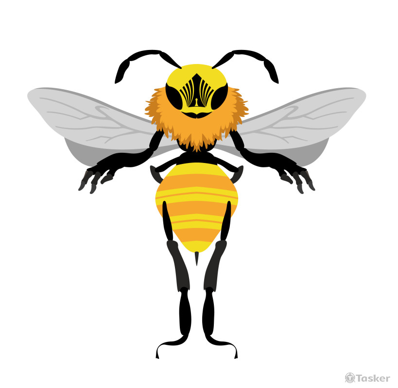 2D 蜜蜂擬人化設計