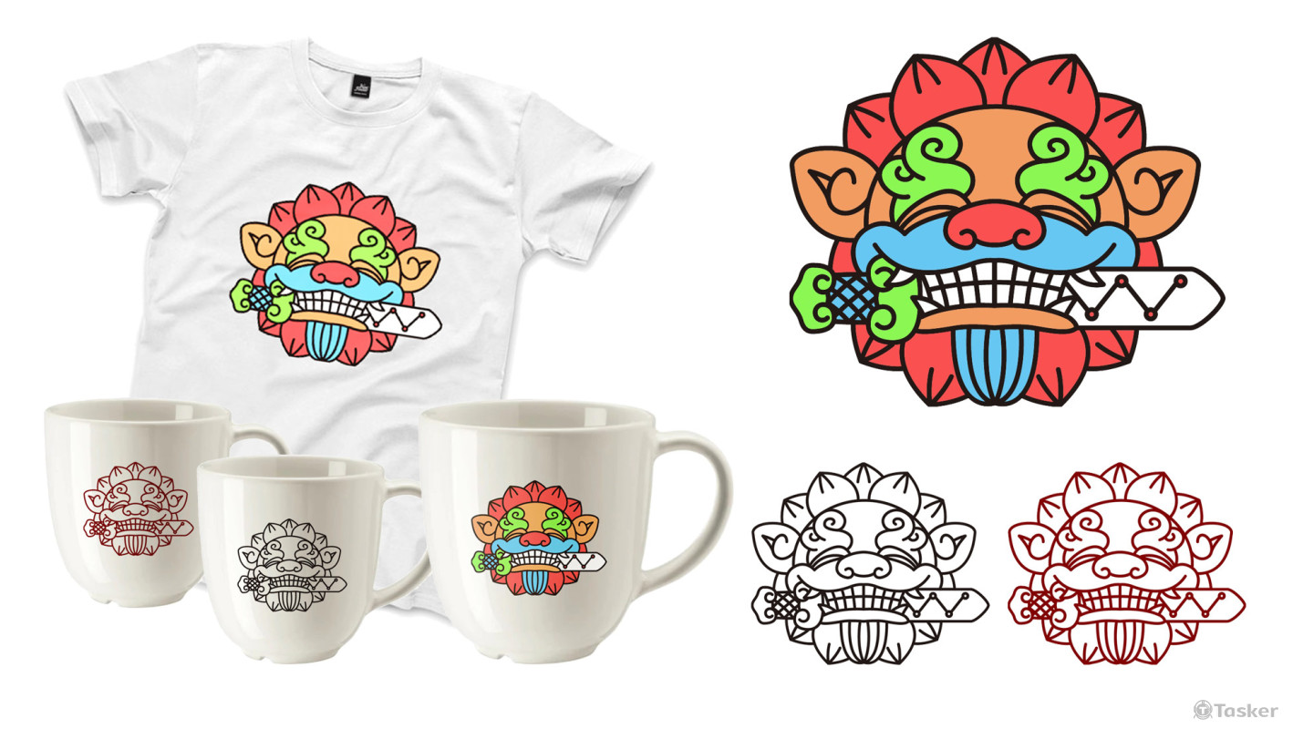 台南劍獅LOGO設計