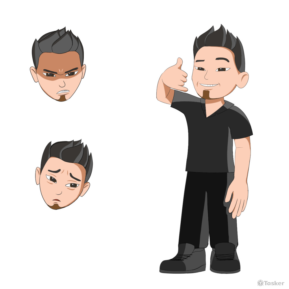 在前公司替客戶製作Q版人物_X Auto 愛客司(選中)