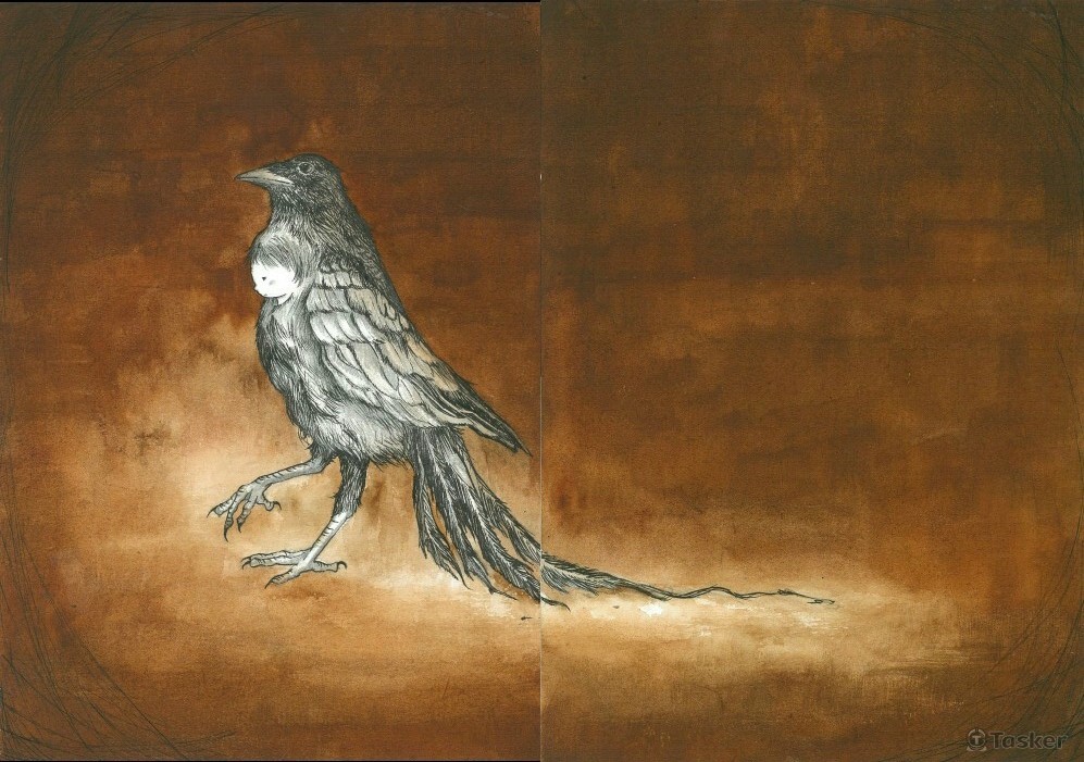 水彩，鋼筆墨水