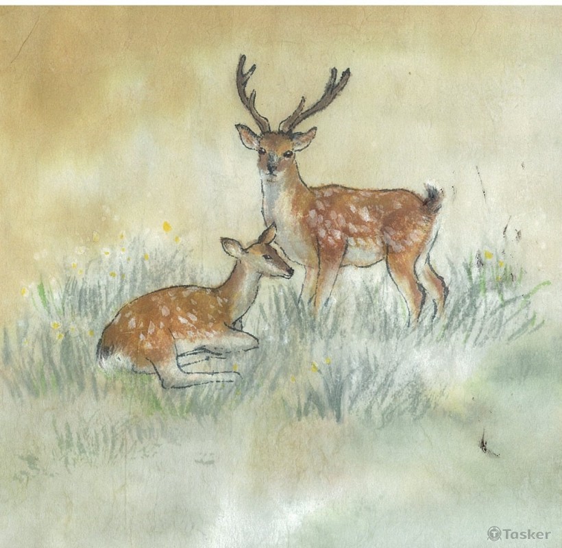 水墨，茶餅插圖(工商)