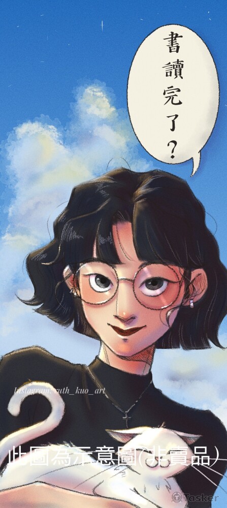 朋友委託的桌布似顏繪