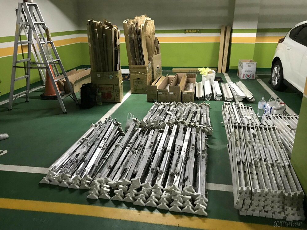 新竹縣竹北地下室LED感應燈管照明