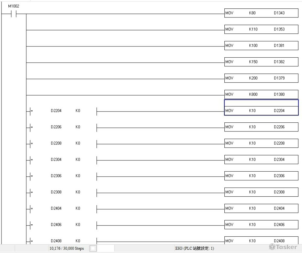 台達PLC_參數初始化