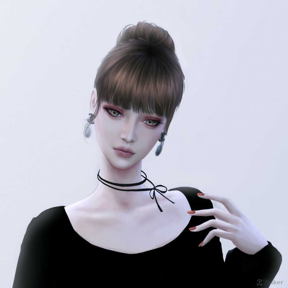 厚塗+類真實人物