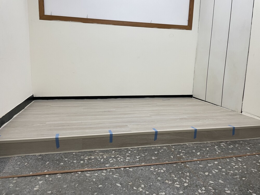 原本的地步水平前後差5公分，施工完成就沒問題了