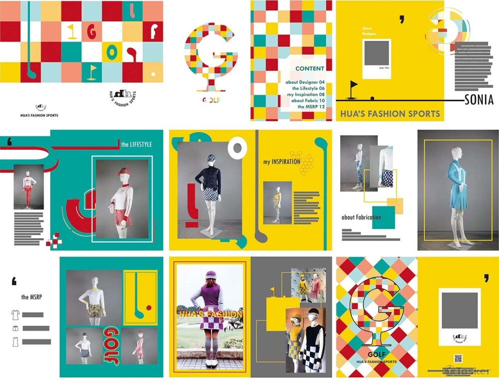 運動服飾品牌型錄設計