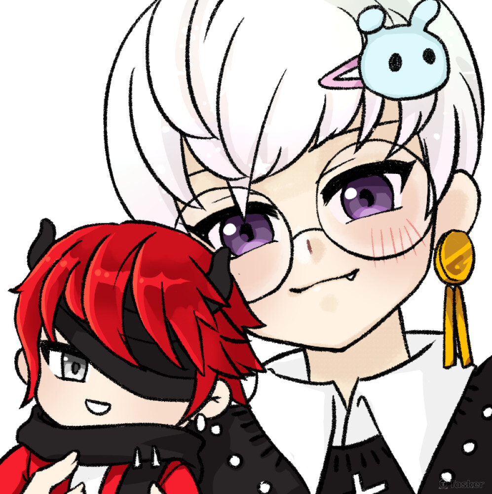 情侶棉花娃貼貼系列。