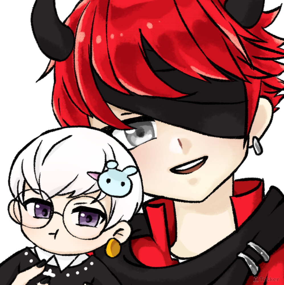 情侶棉花娃貼貼系列。