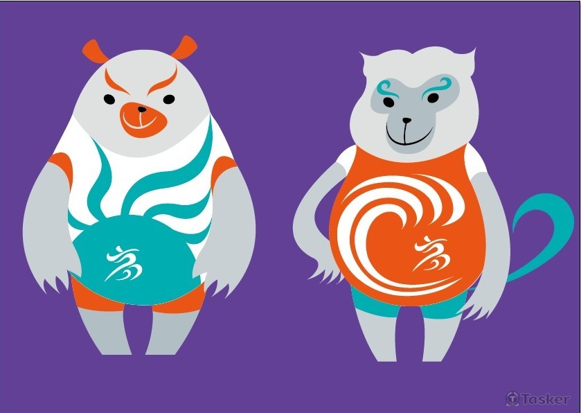 高雄全運會吉祥物模擬