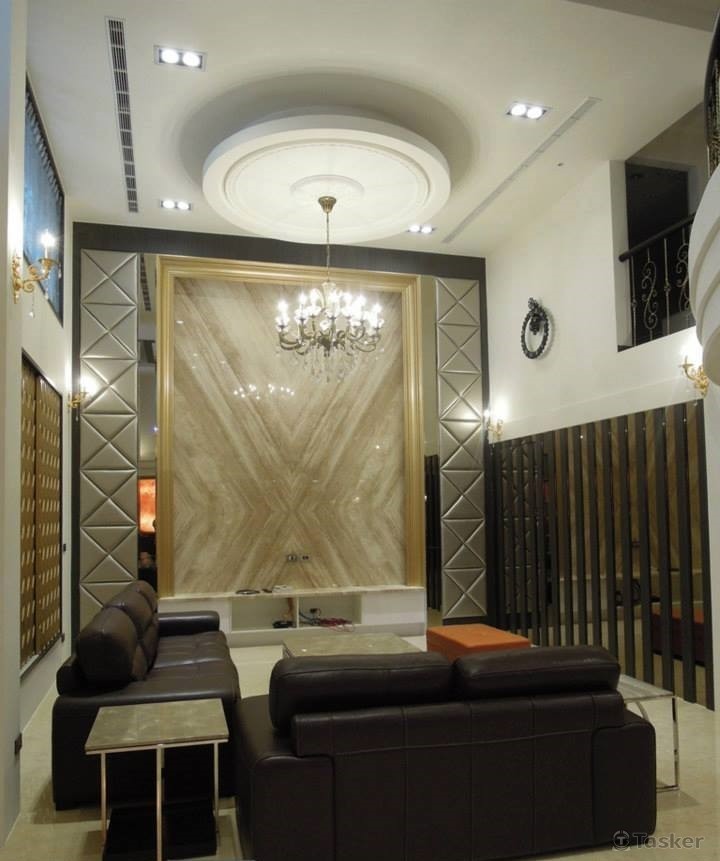 大氣挑高客廳設計~