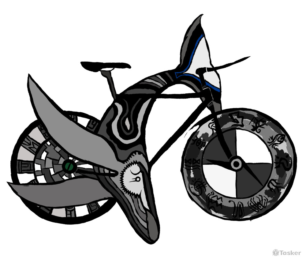 壁畫主題圖騰-鯨車