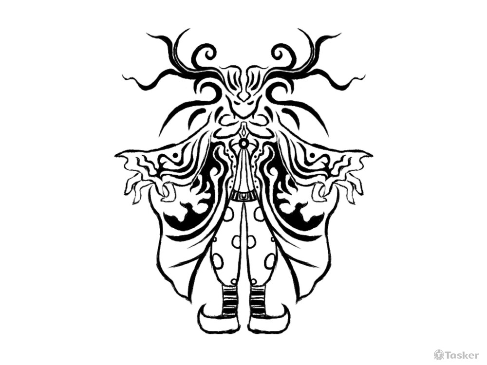 物種主題圖騰-花女