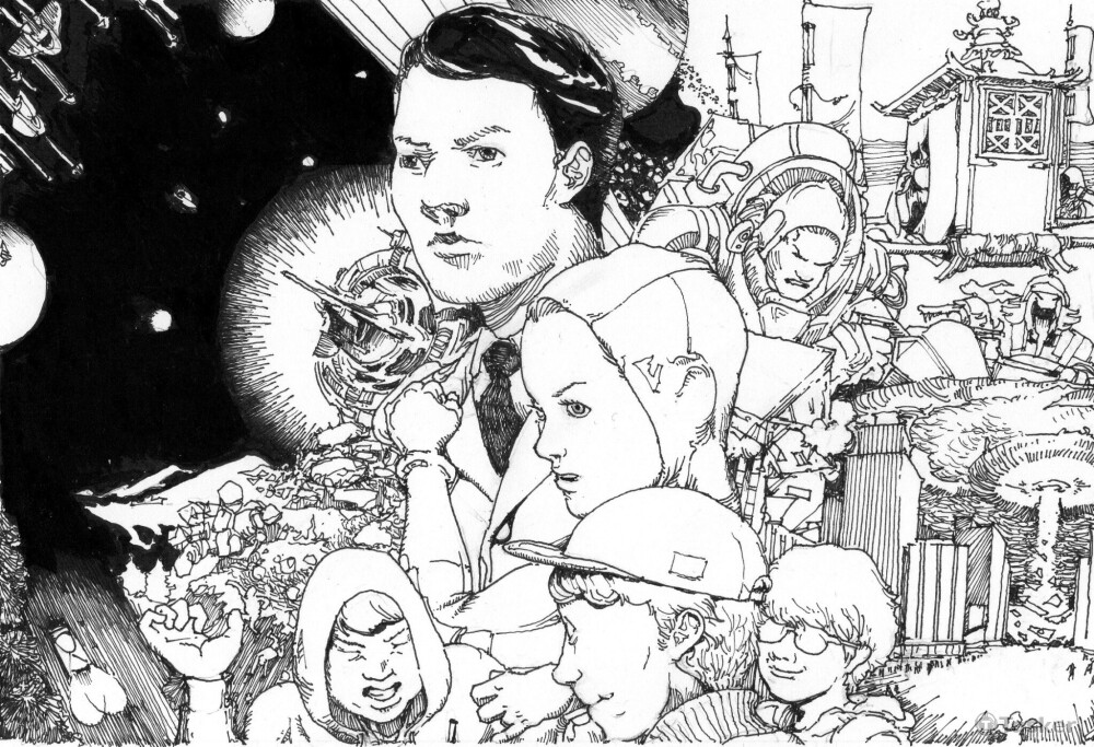 主題插畫 movie time