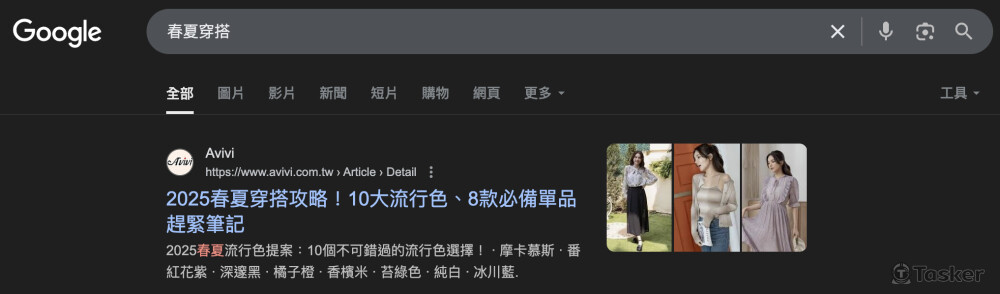 春夏穿搭分享文獲得第一名