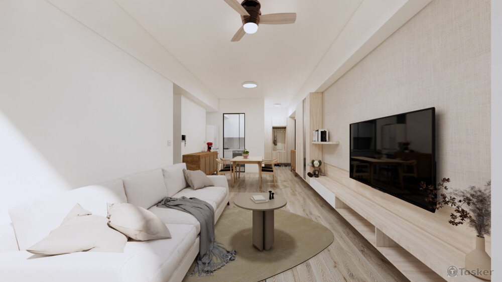 彰化 X宅-客廳(3D示意圖)