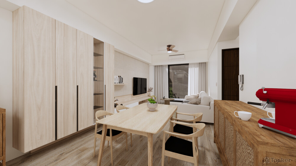 彰化 X宅-客廳(3D示意圖)