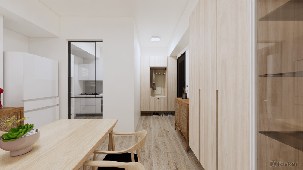 彰化 X宅-玄關(3D示意圖)