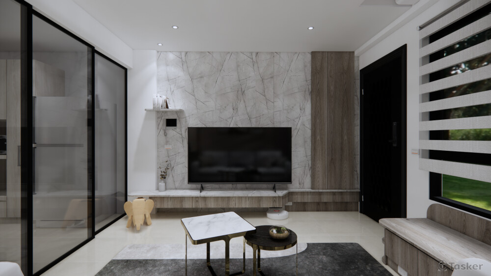 二林 C宅-客廳(3D示意圖)