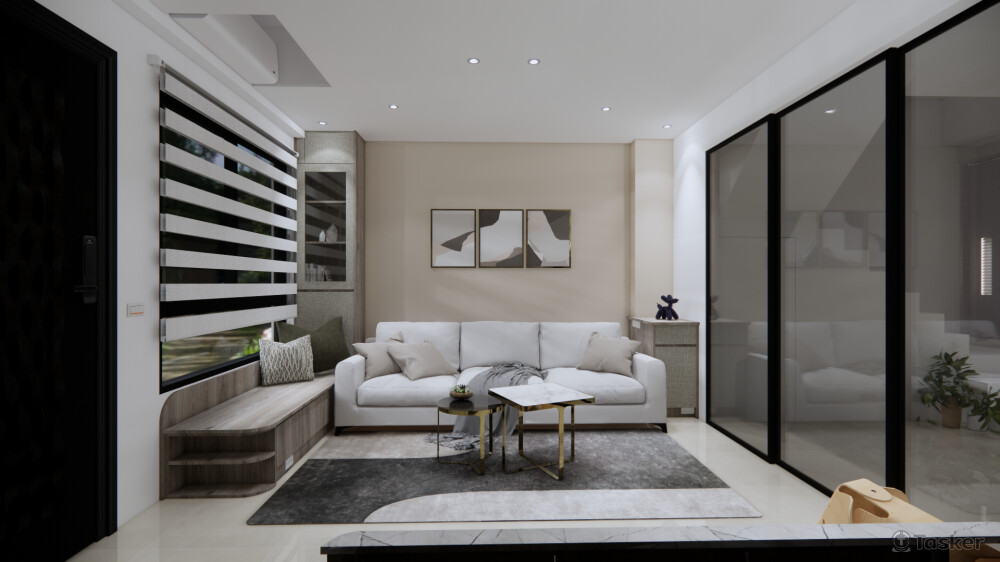 二林 C宅-客廳(3D示意圖)