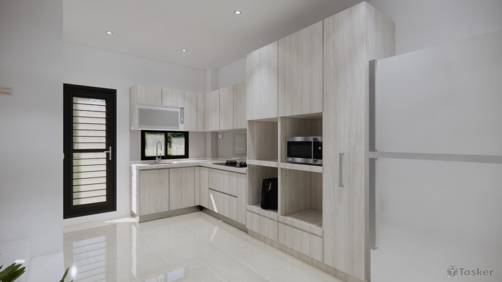 二林 C宅-廚房(3D示意圖)