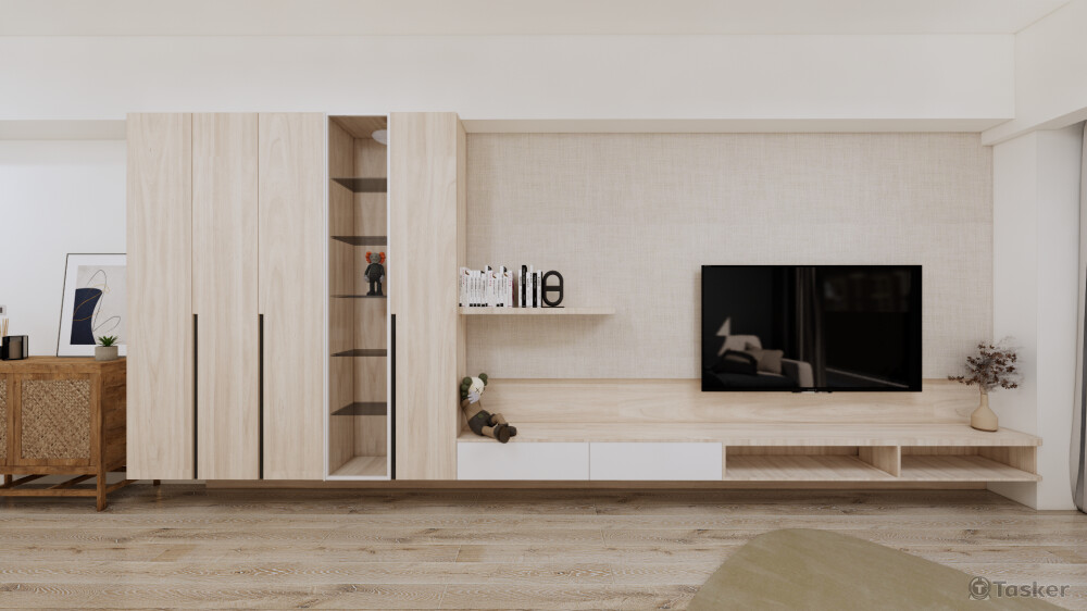 彰化 X宅-電視牆(3D示意圖)