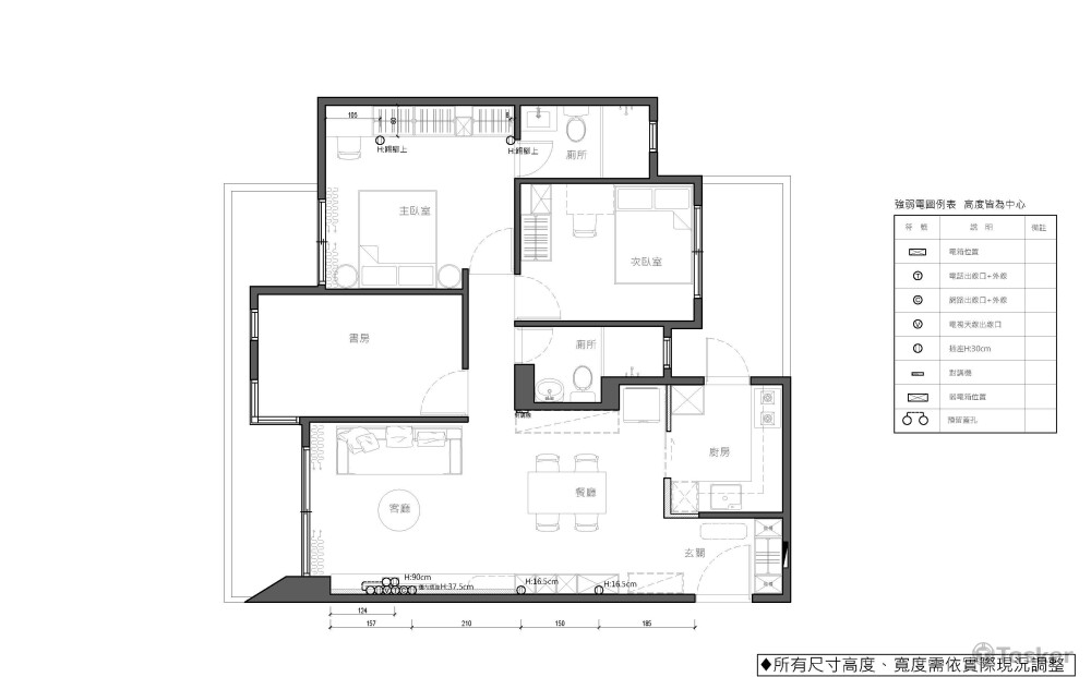 平面系統圖-水電圖