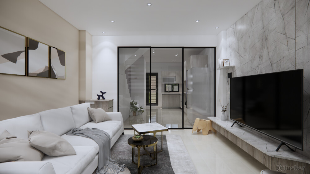 二林 C宅-客廳(3D示意圖)