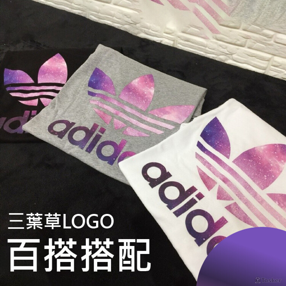 星空字母中長款女T