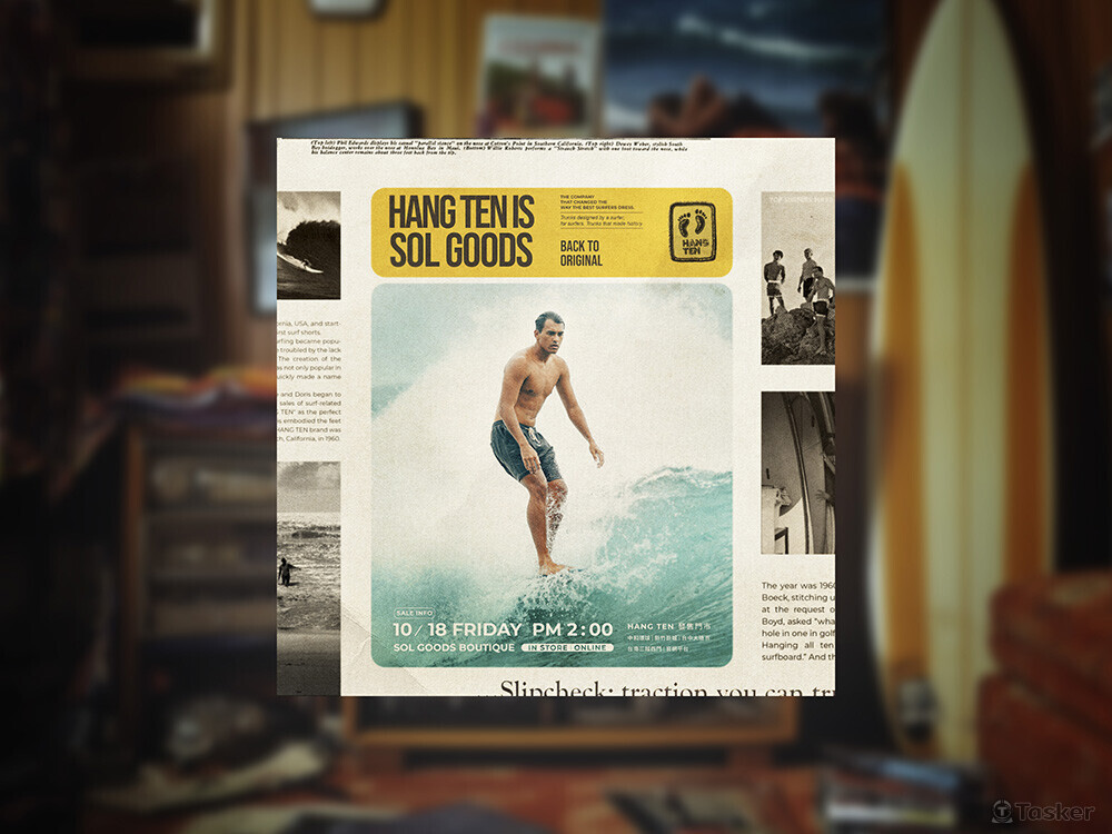 ，呈現品牌特有的風格與調性，製作一系列品牌活動視覺