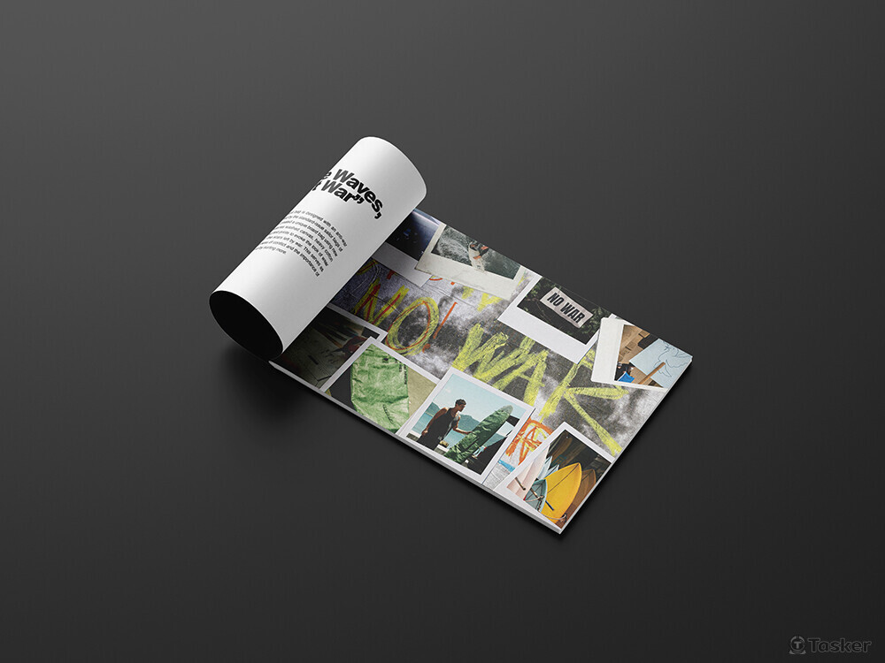 設計延續品牌的經典調性，將衝浪文化與反戰精神融入其中