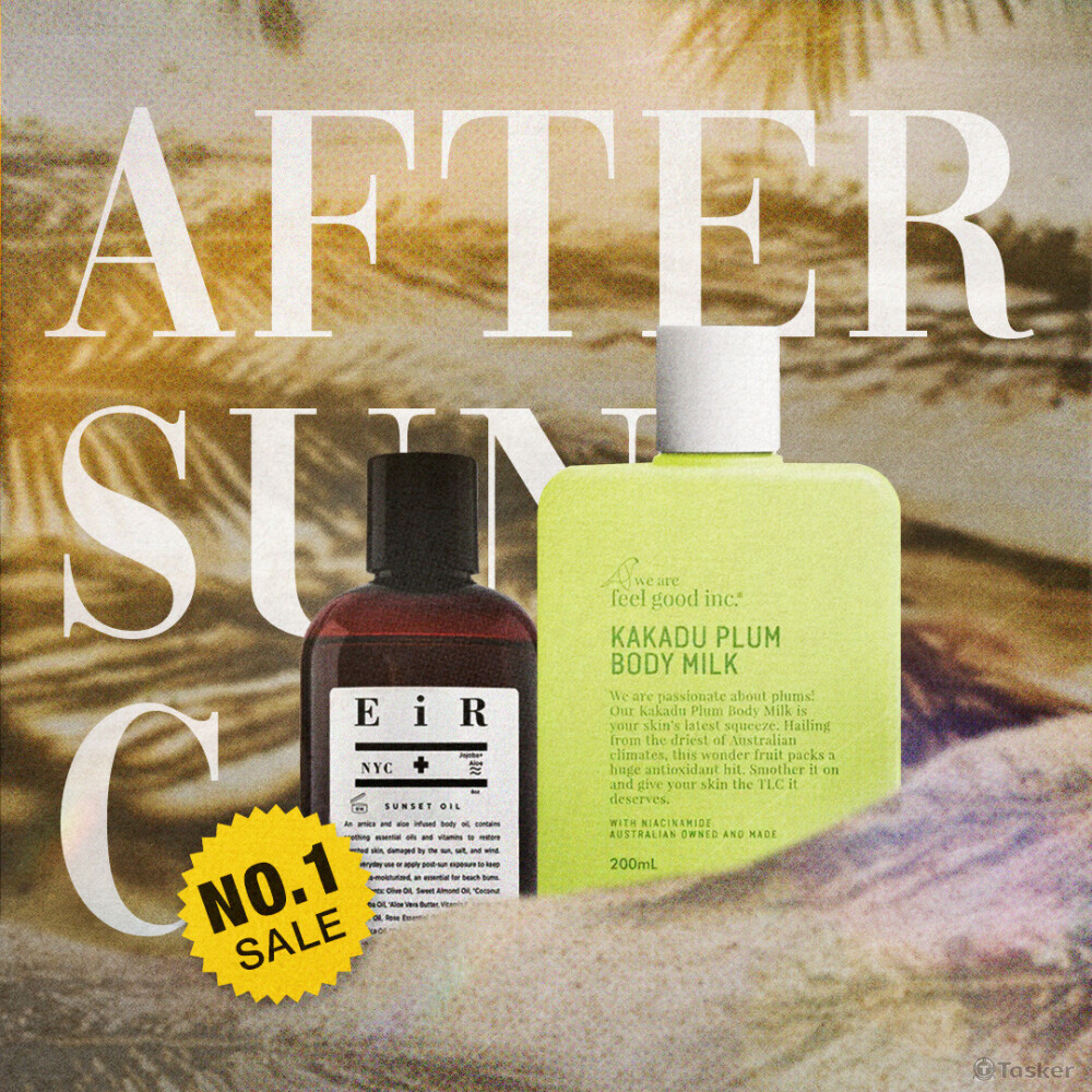 延續原有的品牌風格，與衝浪品牌選物店合作數位社群圖設計，