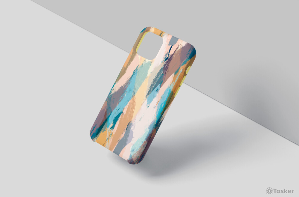 抽象彩繪手機殼