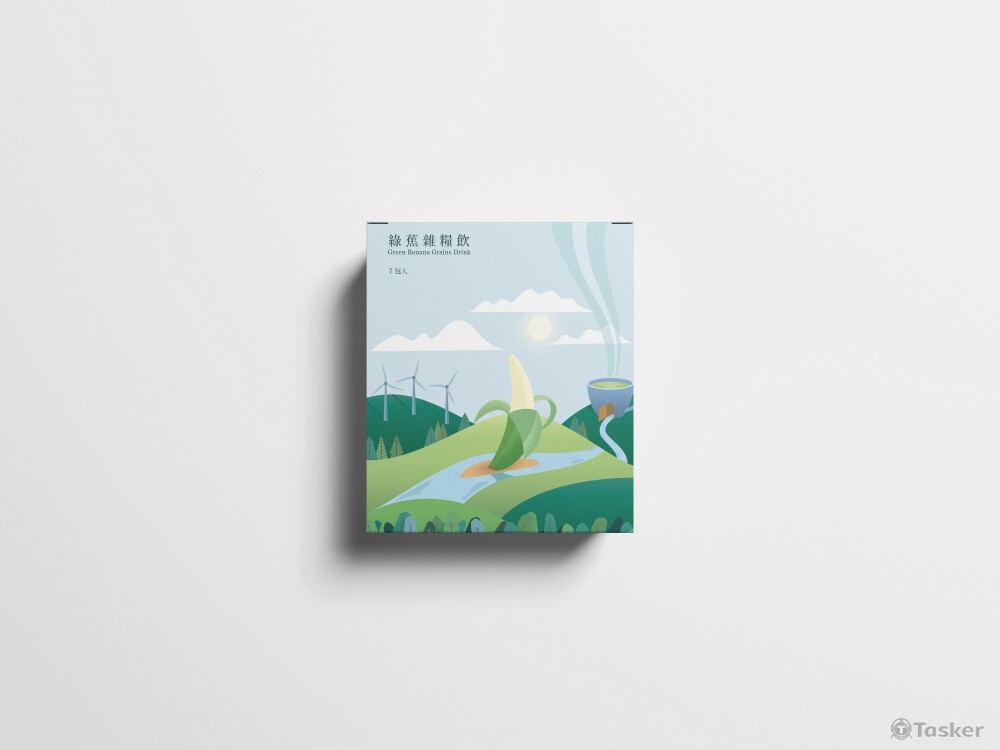 台旺食品 綠香蕉雜糧癮 [包裝示意 D:品牌共感研究中心]