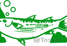 魚飼料包裝插圖(競標作品)